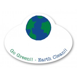 Poly Badge (2.125"x2.875") Oval w/Bump with Logo  Poly Badge (2.125"x2.875") Oval w/Bump with Logo