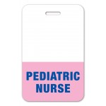 USA Made Laminated Plastic Tall Rectangle Badge Talker with Tag Slot (2.25"x3.5") with Logo
