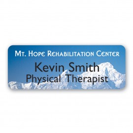 One Color Vinyl ID Badge (2.75" x 1") with Logo