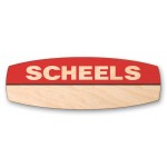 Logo Branded Customized Wood Badge (1-5 Sq. Inches)