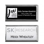 Personalized The Athena Executive full color metal name badge 1 1/2" X 3"