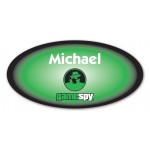 Laminated Personalized Name Badge (1.5"x3") Oval with Logo
