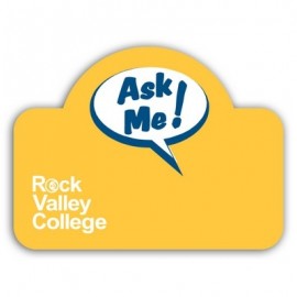 Name Badge Rectangle w/Bump Full Color (2.25x3") with Logo