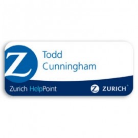 Promotional Laminated Personalized Name Badge (1.5"x3.5") Rectangle  Promotional Laminated Personalized Name Badge (1.5"x3.5") Rectangle