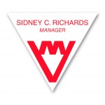 Laminated Personalized Name Badge (2.5x3") Triangle with Logo