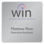 Promotional Name Badge w/Personalization (3.5x3.5") Square