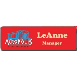 Personalized Metal Name Badge 1"x3" Rectangle  Personalized Metal Name Badge 1"x3" Rectangle