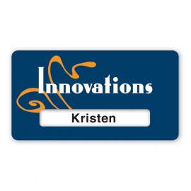 Customized One Color Over-laminated Vinyl ID Window Badge