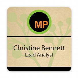 Logo Branded USA Made Eco-Friendly Sublimated Personalized Aluminum Badges (1-5 Sq. Inches)  Logo Branded USA Made Eco-Friendly Sublimated Personalized Aluminum Badges (1-5 Sq. Inches)