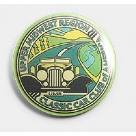 2 1/4" Round Full Color Button with Logo  2 1/4" Round Full Color Button with Logo