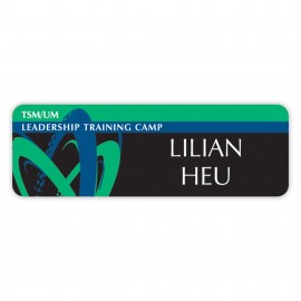 UV Imprint Spectrum Badges With Personalization 1"X3" with Logo  UV Imprint Spectrum Badges With Personalization 1"X3" with Logo