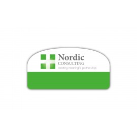 Personalized Laminated Name Badge (1.5"x3") Rectangle with rounded top - No Personalization