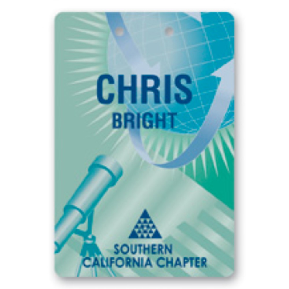 Name Badge W/Personalization (2.675"X3.875") Rectangle with Logo