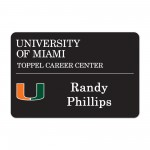 Laminated Personalized Name Badge (2"x3") Rectangle with Logo