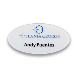 Personalized Top-Surface Printed Acrylic Badge (1.5"x3")