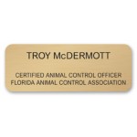 Brass Badge Engraved (6-10 Square Inches) with Logo