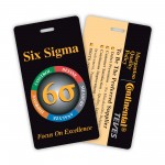 Laminated Paper Event Badge (2.25"x4.25") Rectangle with Logo