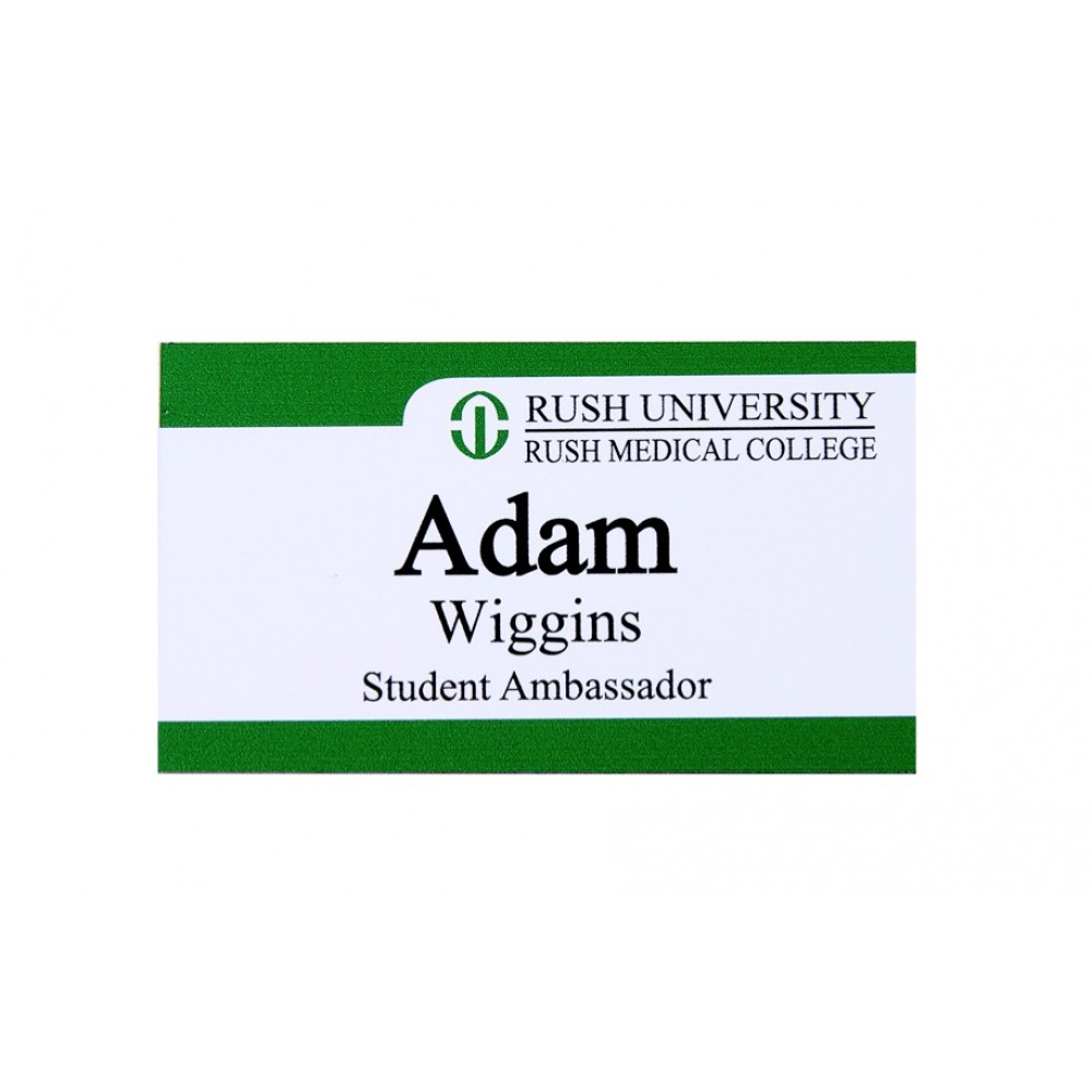 Custom Imprinted UV Full Color Badge - 2"x2" - USA Made Custom Imprinted UV Full Color Badge - 2"x2" - USA Made