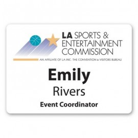 Promotional Laminated Personalized Name Badge (2.5"X3.5") Rectangle