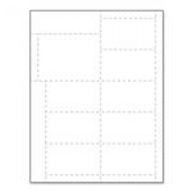 Name Tag/Ticket Form Paper Name Tag Insert, Full-Color Imprint, Pack of 50 Inserts with Logo