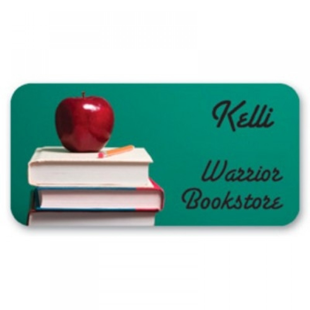 Promotional Name Badge, Full Color w/Personalization (1.75"x3.5") Rectangle