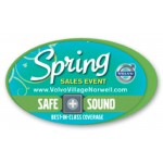 Laminated Name Badge Full Color (2"X3.5") Oval with Logo
