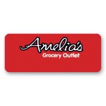 Poly Badge (1"x2.5") Rectangle with Logo
