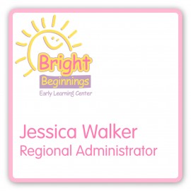 Logo Branded Laminated Personalized Name Badge (3"x3") Square