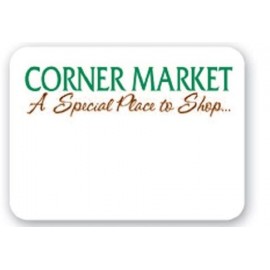 Screen Printed Poly Name Badge (2.375"x3.125") Rectangle with Logo  Screen Printed Poly Name Badge (2.375"x3.125") Rectangle with Logo