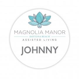 Logo Branded Uv Imprint Spectrum Badges With Personalization 2.5" Round