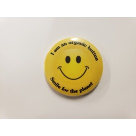 Custom Bio-Degradable Organic 2 1/4" Finished Button  Custom Bio-Degradable Organic 2 1/4" Finished Button