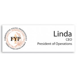 Personalized Laminated Personalized Name Badge (1.5"x4") Rectangle  Personalized Laminated Personalized Name Badge (1.5"x4") Rectangle