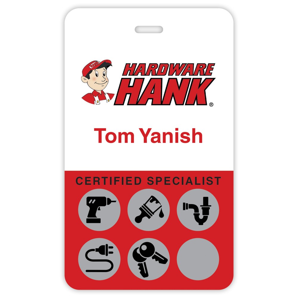 Customized Laminated Personalized Name Badge (3x5") Rectangle Customized Laminated Personalized Name Badge (3x5") Rectangle