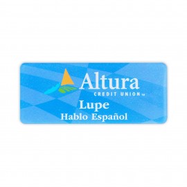Logo Branded USA Made Acrylic Personalized Name Badge (1-5 Sq. Inches)  Logo Branded USA Made Acrylic Personalized Name Badge (1-5 Sq. Inches)