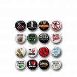 1.5 inch Round Pin Buttons Logo Imprinted