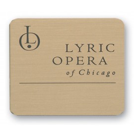 Personalized Brass Badge Screened Logo (6-10 Square Inches)