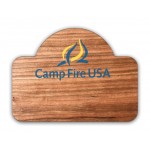 Personalized Wood Badge Full Color Sublimated Imprint (6-10 Sq. Inches)
