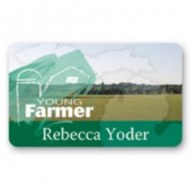 Promotional Laminated Personalized Name Badge (1.5"x2.5") Rectangle