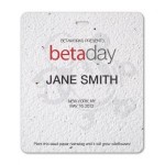 Large Seed Paper Name Badge with Logo