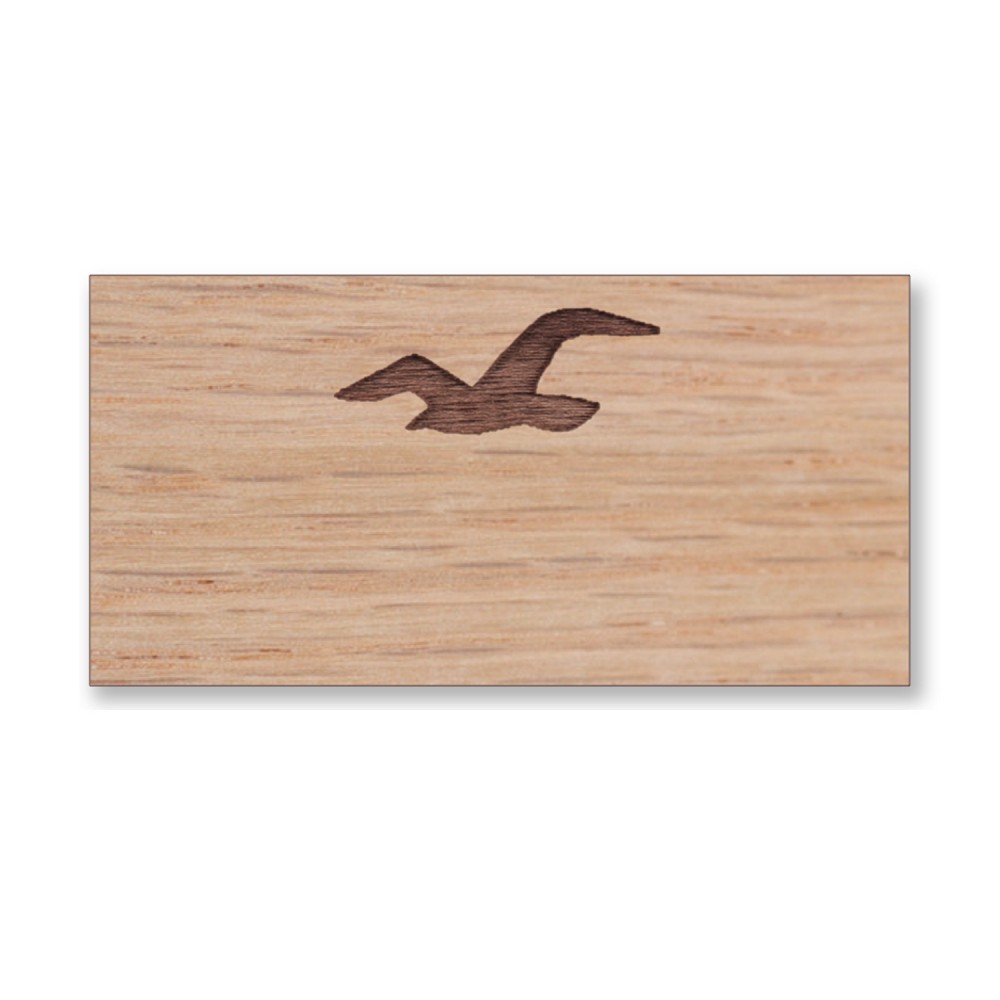 Custom Printed Engraved Wood Badge - 1.5"x3" - USA Made Custom Printed Engraved Wood Badge - 1.5"x3" - USA Made