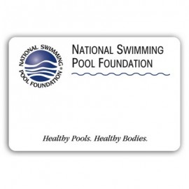 Laminated Name Badge (2"x3") Rectangle - No Personalization with Logo