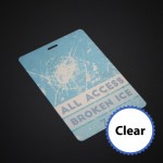 Personalized 4-1/4 x 6 Prem Event Badge-Clear