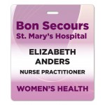 Customized Name Badge W/Personalization (3.875"X3.375") Rectangle