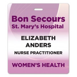 Promotional Name Badge W/Personalization (3.875"X3.375") Rectangle