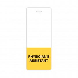 USA Made Laminated Plastic Tall Rectangle Badge Talker with Tag Slot (5.375"x2.125") with Logo  USA Made Laminated Plastic Tall Rectangle Badge Talker with Tag Slot (5.375"x2.125") with Logo