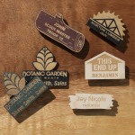 Custom Printed Wood Name Tags