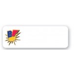 Poly Badge (1"X3") Rectangle with Logo