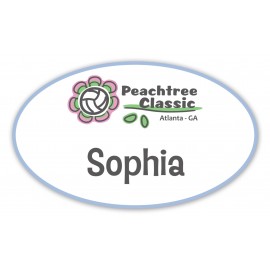 Personalized Name Badge W/Personalization (3"X5") Oval