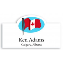 Promotional Laminated Personalized Name Badge (1.75x3.125") Rectangle w/Oval bump  Promotional Laminated Personalized Name Badge (1.75x3.125") Rectangle w/Oval bump