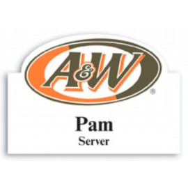 Customized Laminated Personalized Name Badge (2x2.875") Rectangle w/Oval bump  Customized Laminated Personalized Name Badge (2x2.875") Rectangle w/Oval bump